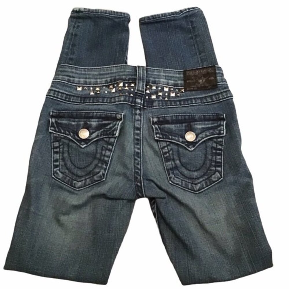 True Religion Studded “Julie” Skinny Jeans Size 25